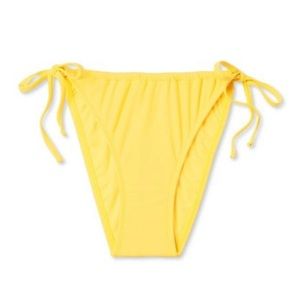 NWT WILD FABLE WOMENS BIKINI BOTTOM YELLOW CHEEKY